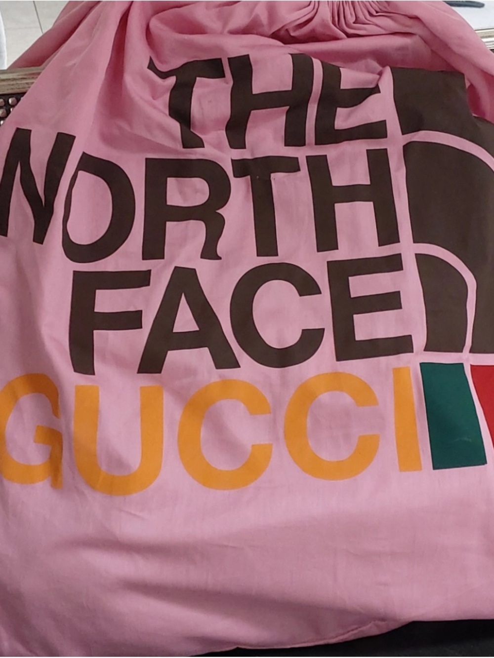 Gucci Multicolor Logo Print Backpack with Green Trim - Picture 5 of 16